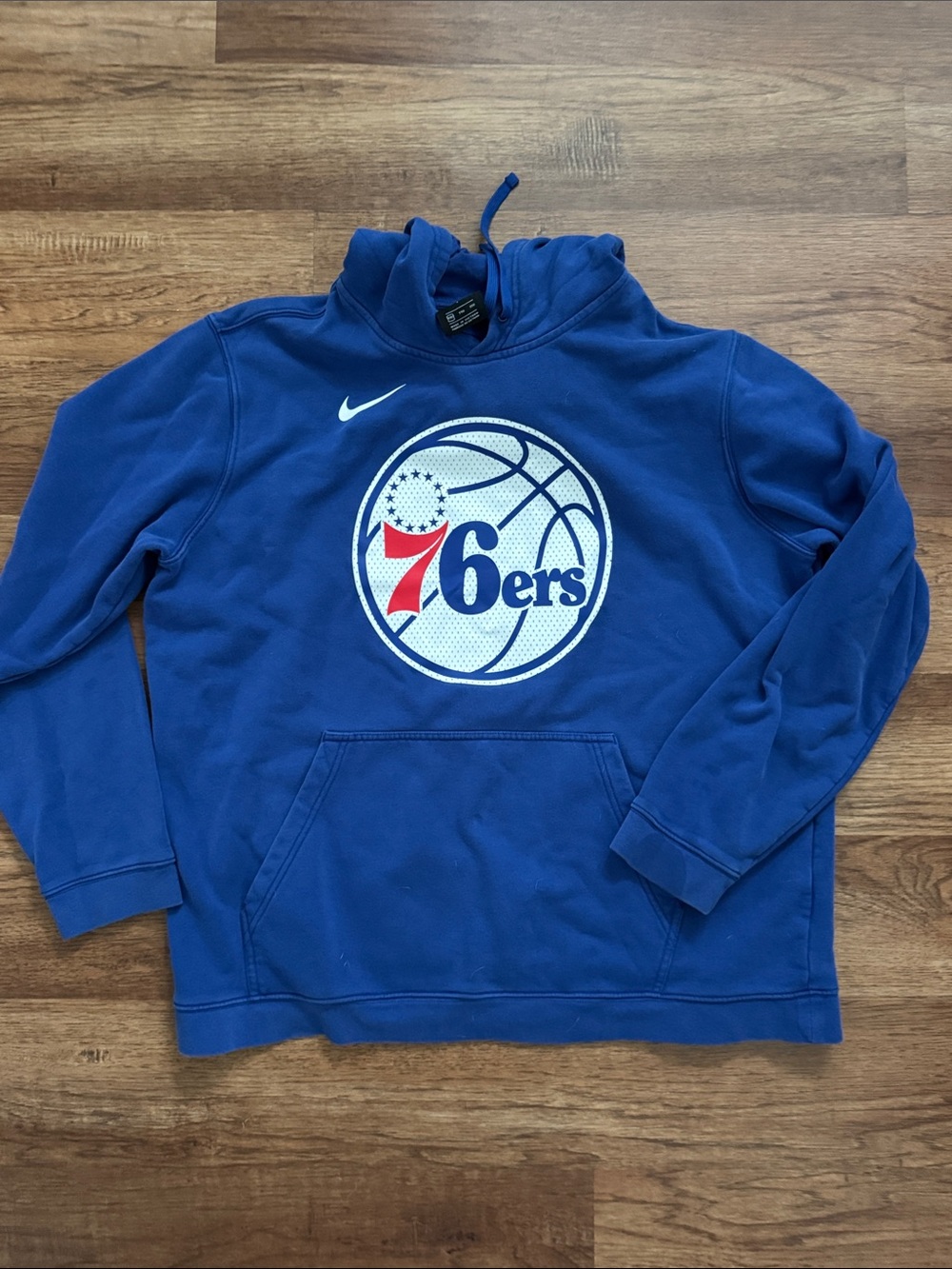 Nike Blue Philadelphia 76ers Logo Pullover Hoodie